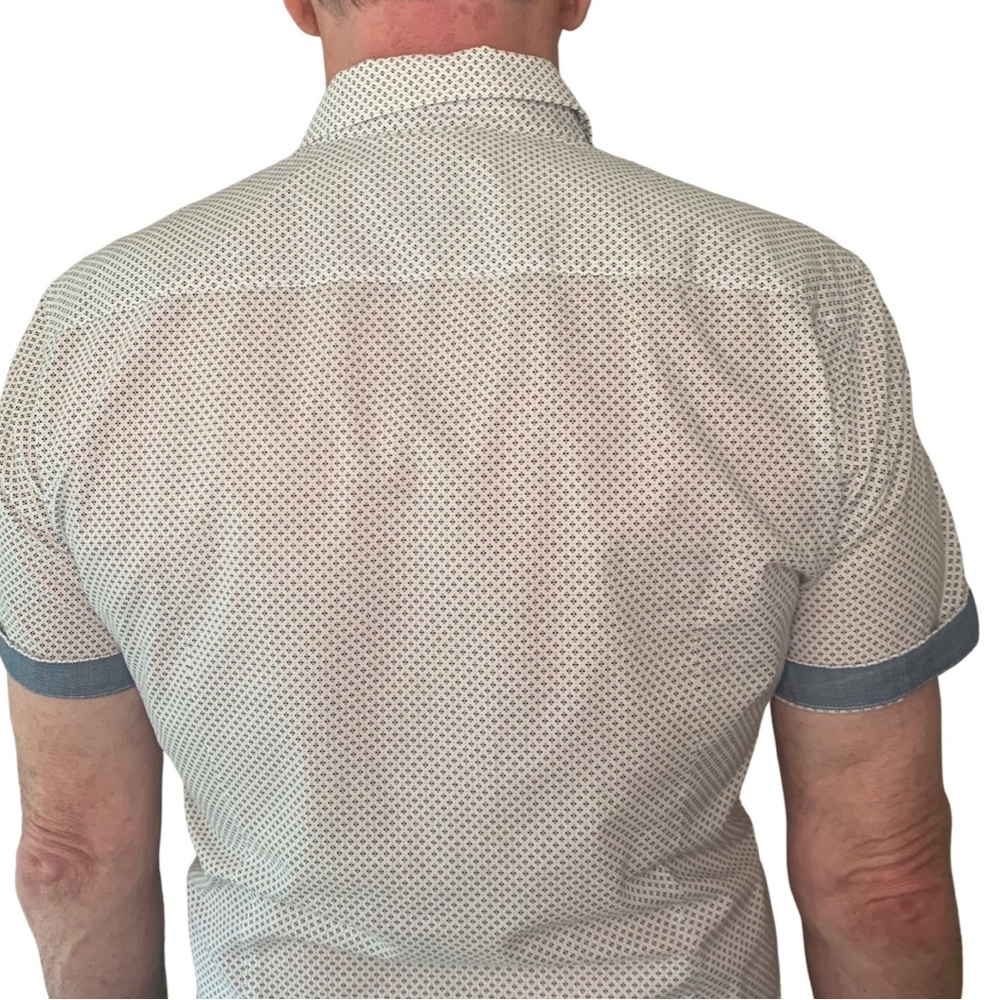 BOSS HUGO BOSS Reed Slim Fit Shirt Modern Essential Short Sleeve Button Down - Picture 5 of 16